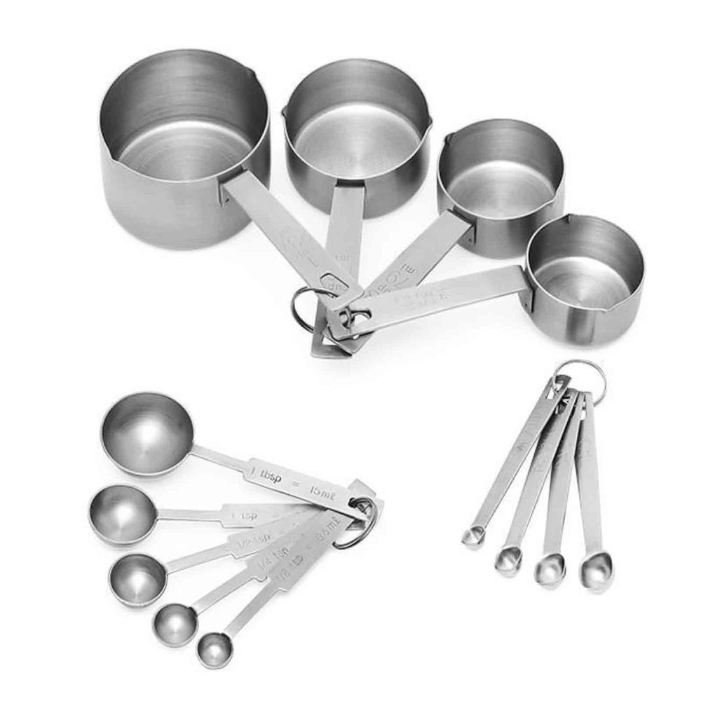 Tablecraft Stainless Steel Bakers Dozen Measuring Set -- 6 per case