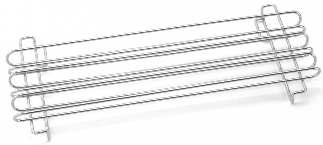 Tablecraft Chrome Plated Metal Taco French Fry Prep Rail, 23.25 x 9.5 x 2.875 inch