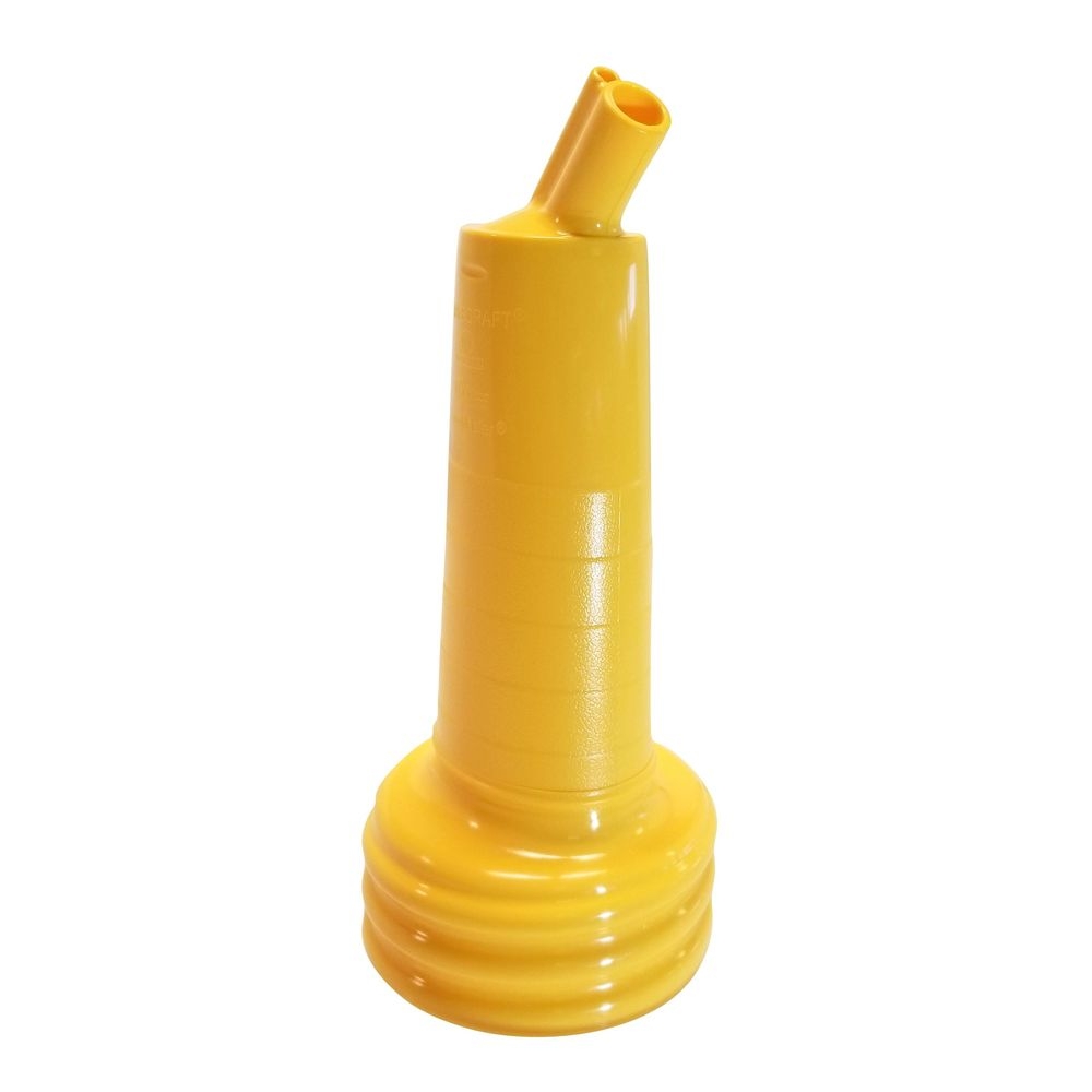 Tablecraft PourMaster Yellow High Density Polyethylene Replacement Long Neck with Integrated Spout Fits N32A, N32Y Pourer, 3.5 x 3.5 x 8.25 inch