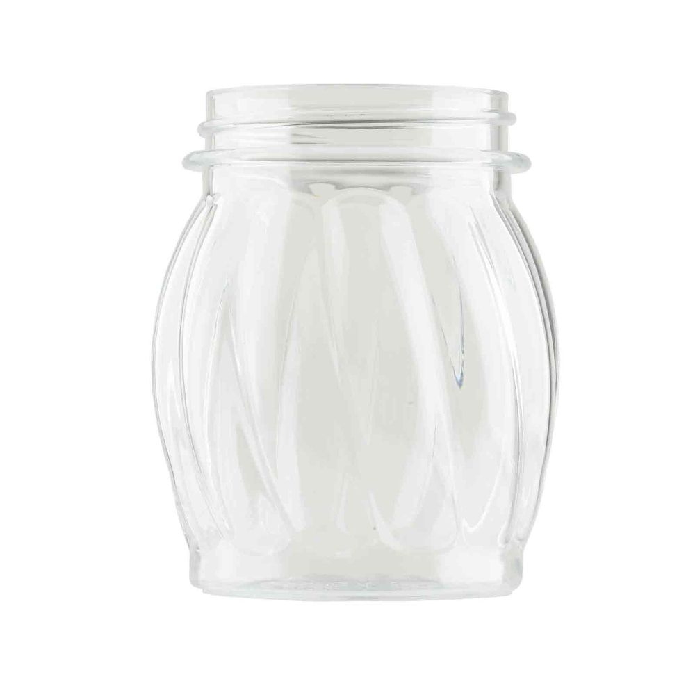 Tablecraft Dispenser Jar for Swirl Plastic Shaker, 6 Ounce Capacity -- 12 per case