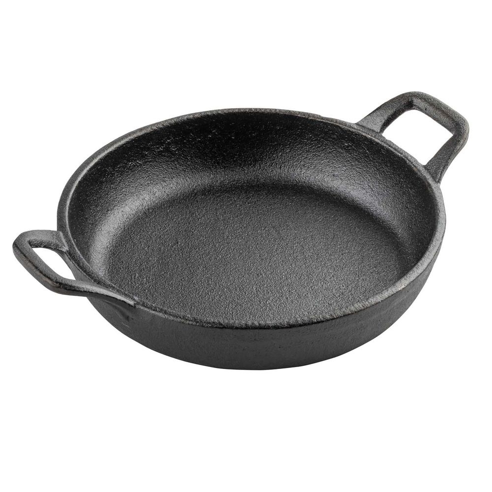 Tablecraft Cast Iron Cookware Round Mini Server with Handles, 12 Ounce Capacity
