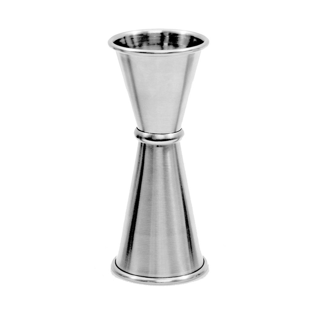 Tablecraft Stainless Steel Japanese Jigger, 1 and 1.5 Ounce Capacity