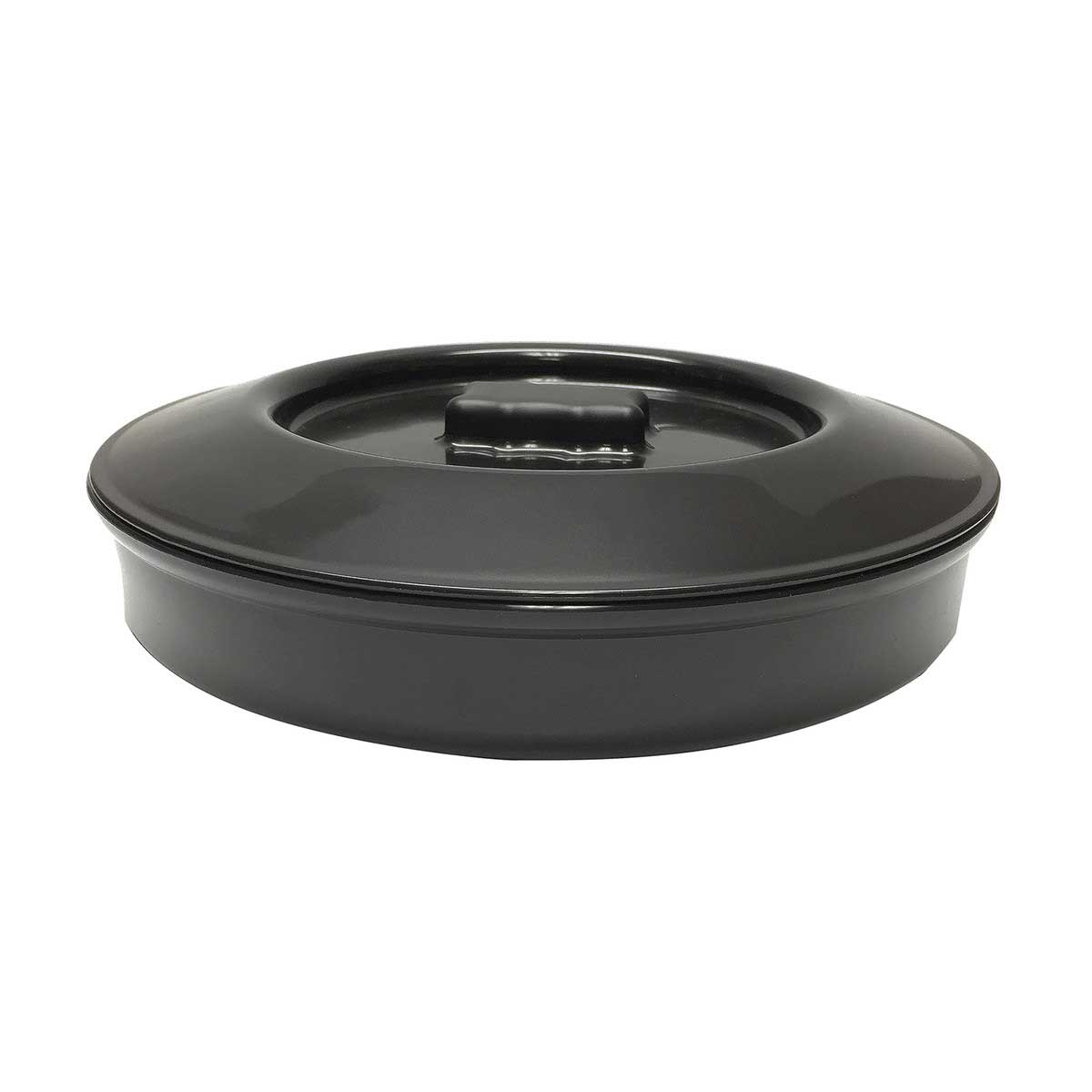 Tablecraft Black Polypropylene Tortilla Warmer, 7.6875 x 7.6875 x 1.75 inch