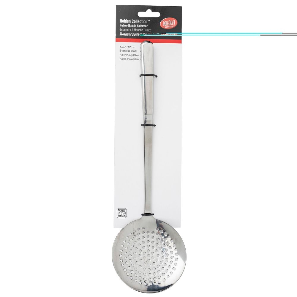 Tablecraft Holden Collection 18-8 Stainless Steel Hollow Handle Skimmer, 14.5 x 4.25 x 1.75 inch -- 12 per case