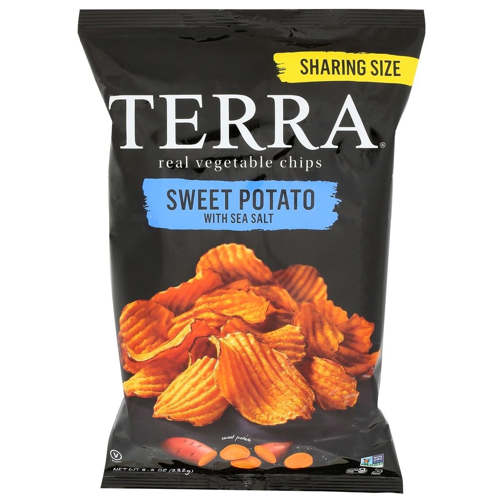 Terra Sweet Potato with Sea Salt Vegetable Chips - Sharing Size, 8.2 Ounce -- 6 per case