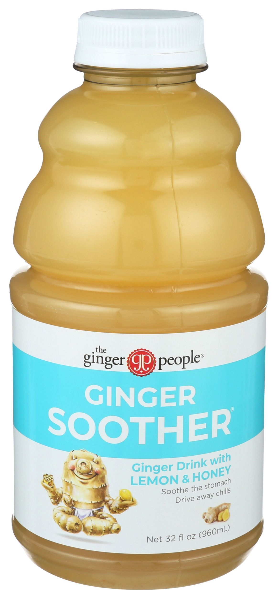 The Ginger People Ginger Soother Ginger Drink with Lemon and Honey, 32 Ounce -- 6 per case