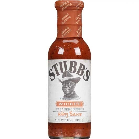 Stubb's Wicked Habanero Pepper Wing Sauce, 12 Ounce -- 6 per case