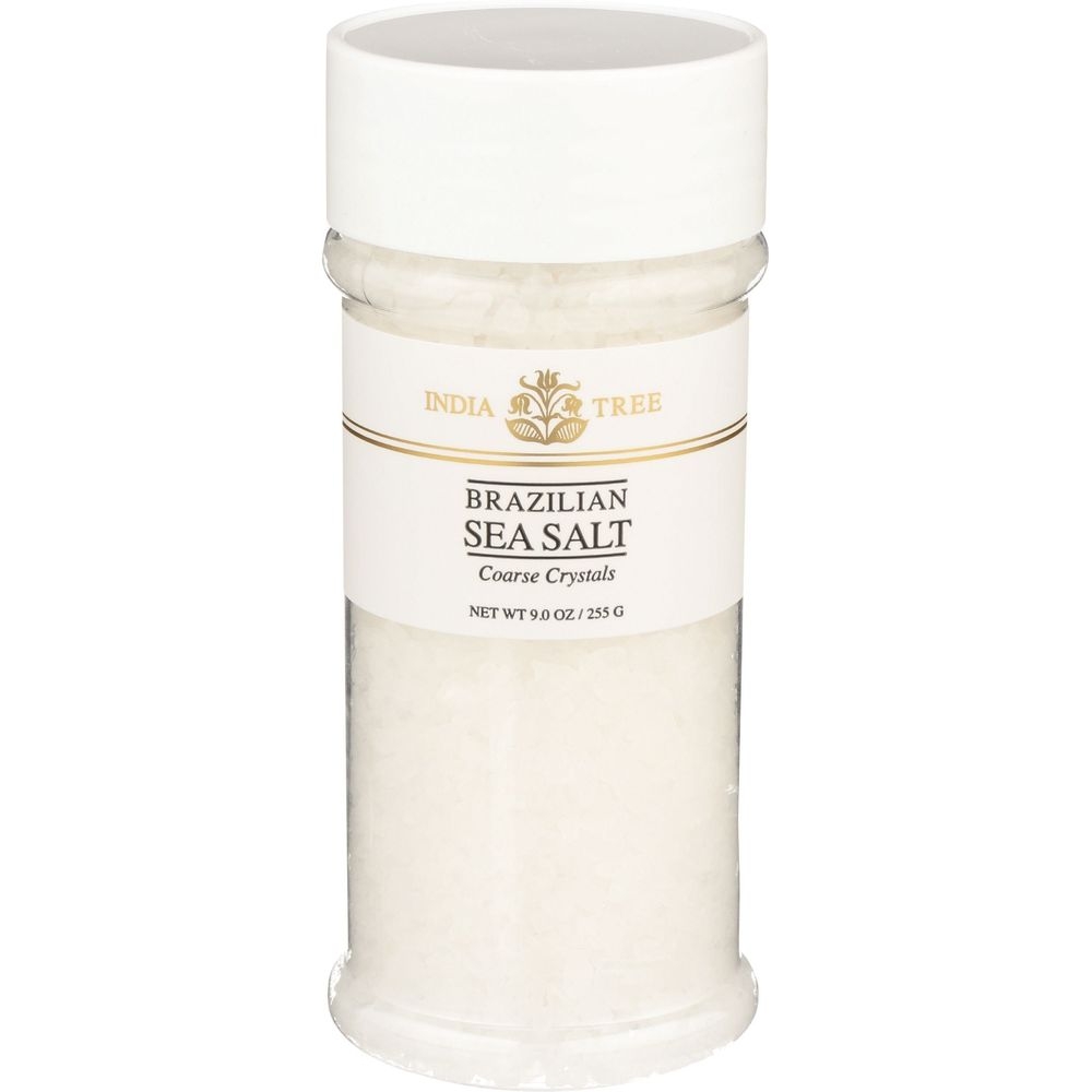 India Tree Brazilian Coarse Sea Salt, 9 Ounce -- 6 per case