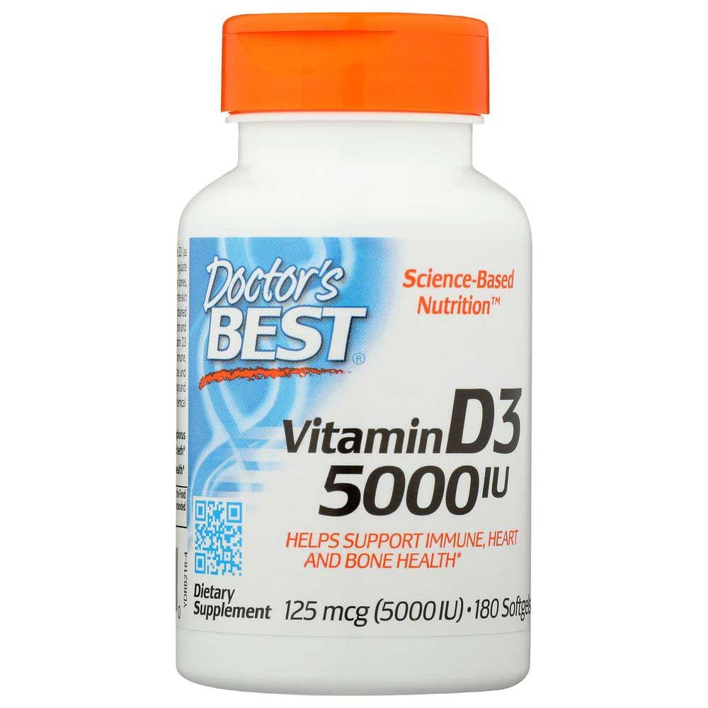 Doctors Best Vitamin D3 5000IU Softgel - 180 count per pack