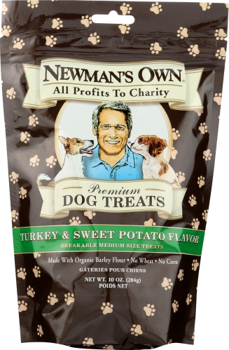 Newmans Own Organic Turkey and Sweet Potato Dog Treats, 10 Ounce -- 6 per case