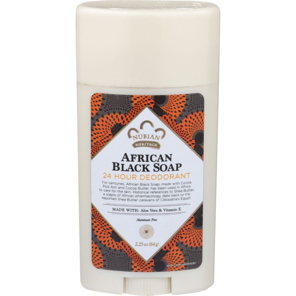 Nubian Heritage African Black Soap 24 Hour Deodorant, 2.25 Ounce