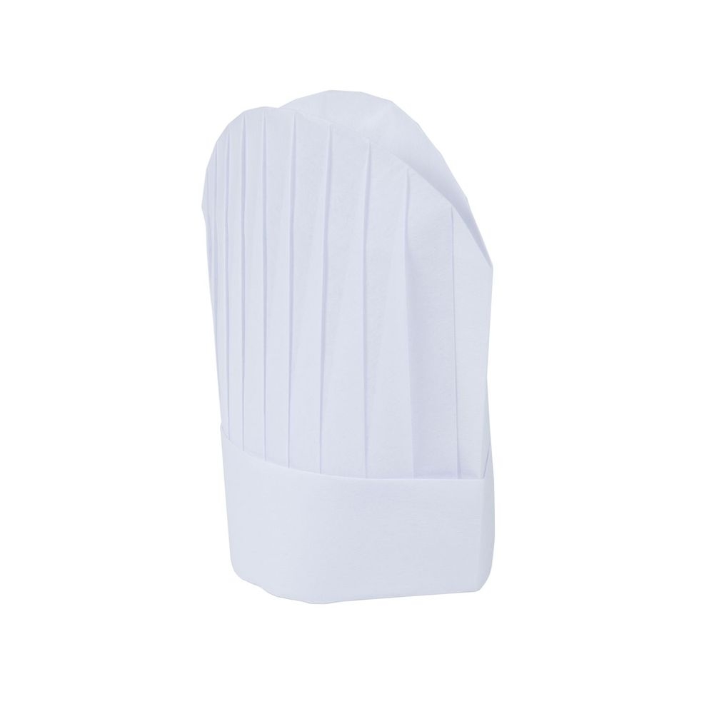 Mercer Culinary White Non Woven 8.5 inch Oval Chef Toque - 10 per pack