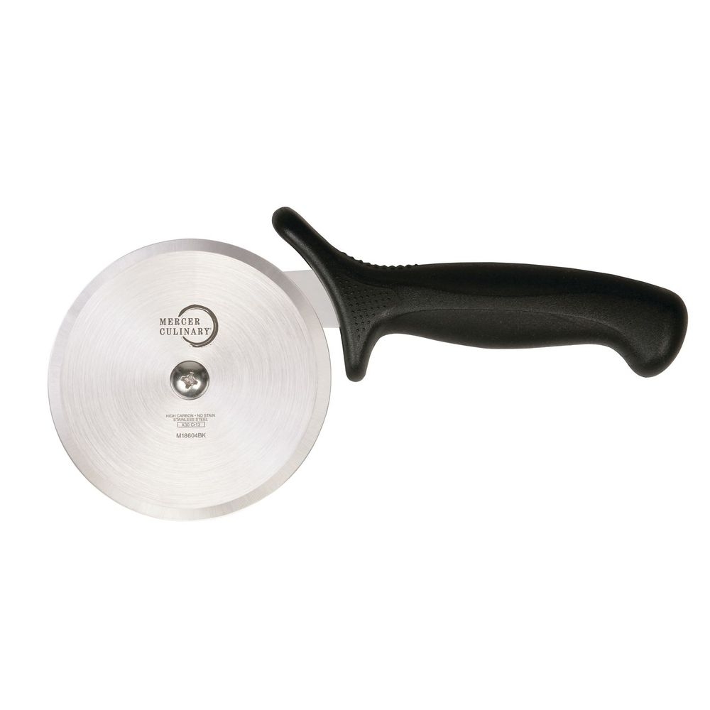 Mercer Culinary Millennia Pizza Cutter with Black Handle, 4 inch Wheel