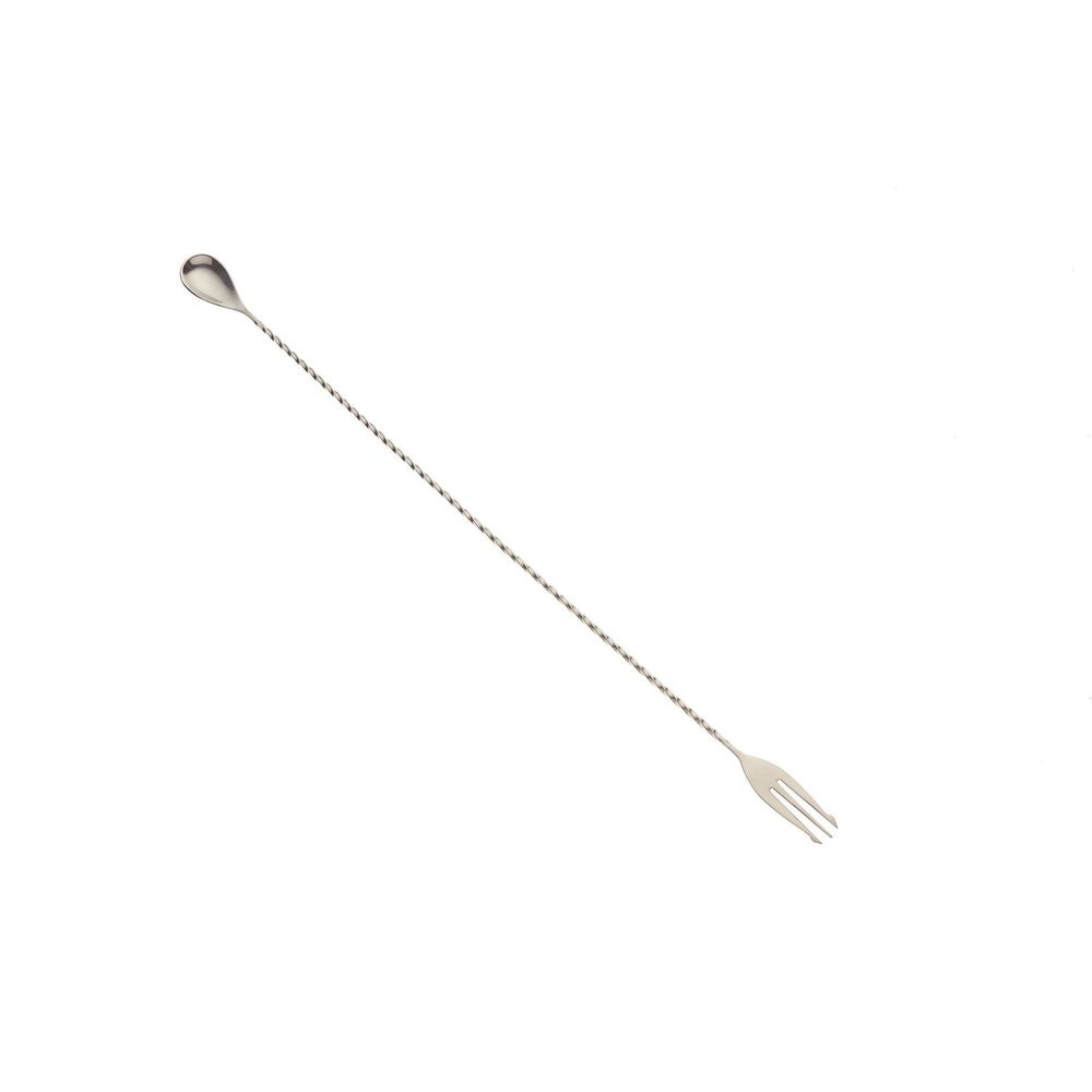 Barfly Stainless Steel Bar Spoon with Fork End, 19 5/8 inch
