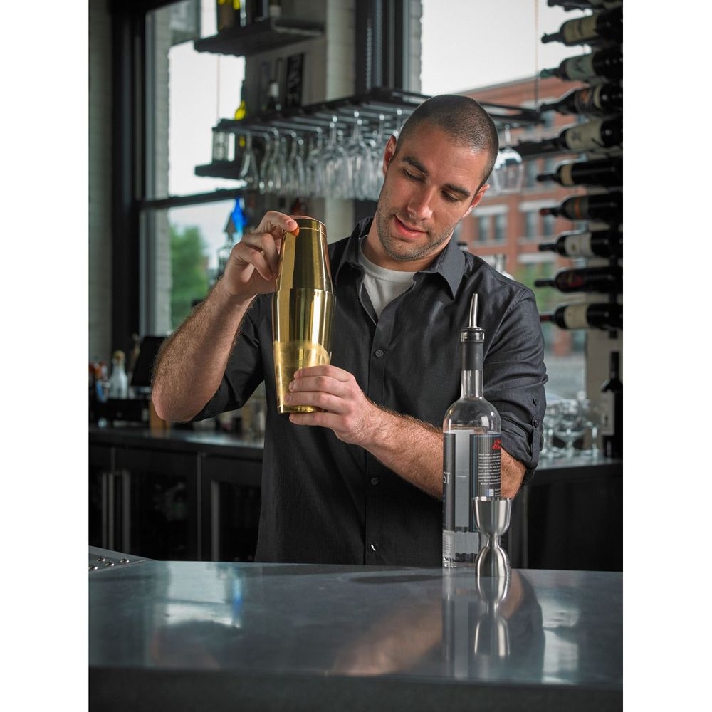 Barfly Gold Shaker Cocktail Tin Set, 18 and 28 Ounce