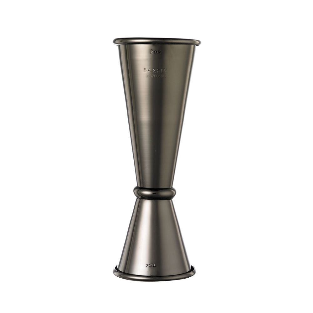 Barfly Gun Metal Black Japanese Style Jigger, 1 x 2 Ounce