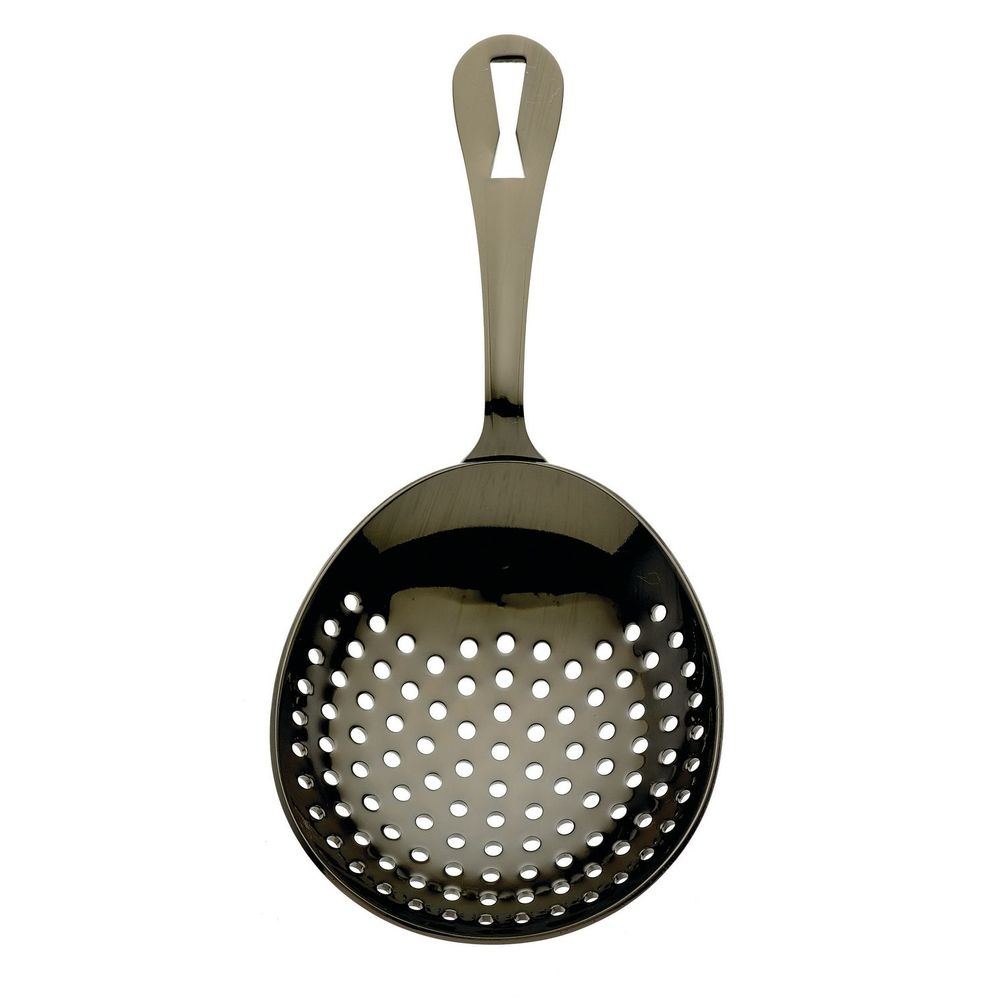 Barfly Gun Metal Black Julep Strainer, 6 1/2 inch Overall Length