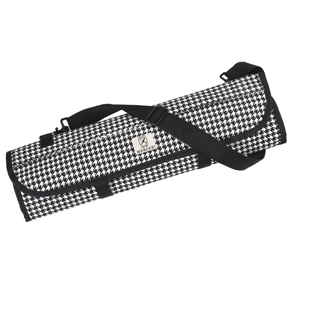 Mercer Culinary Houndstooth 7-Pocket Knife Roll Storage Bag
