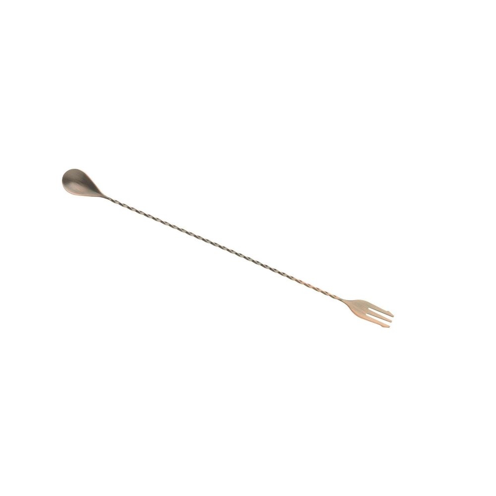 Barfly Antique Copper Bar Spoon with Fork End, 15 3/4 inch