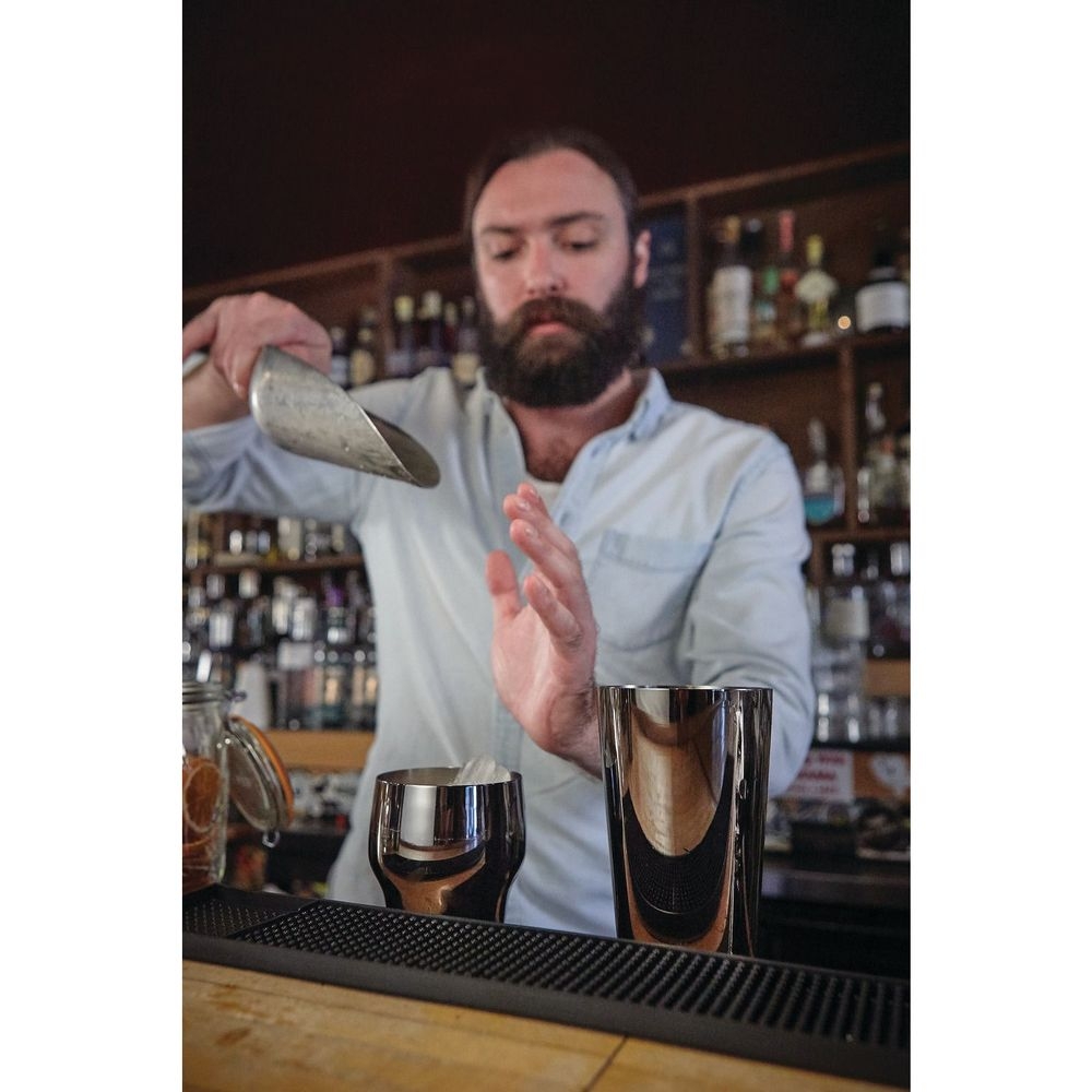 Barfly Gun Metal Black 2 Piece Cocktail Shaker Set, 24 Ounce