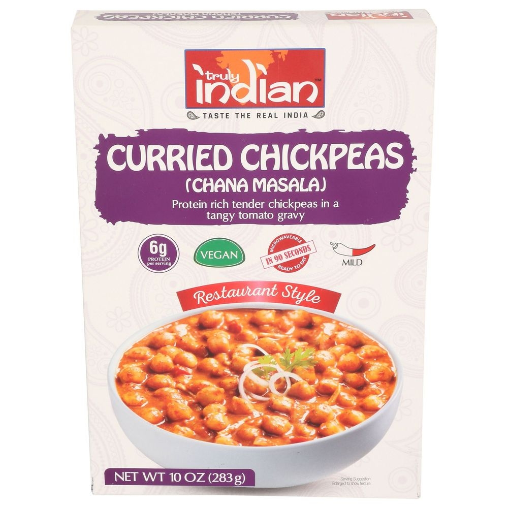 Truly Indian Curried Chickpeas Entree, 10 Ounce -- 6 per case