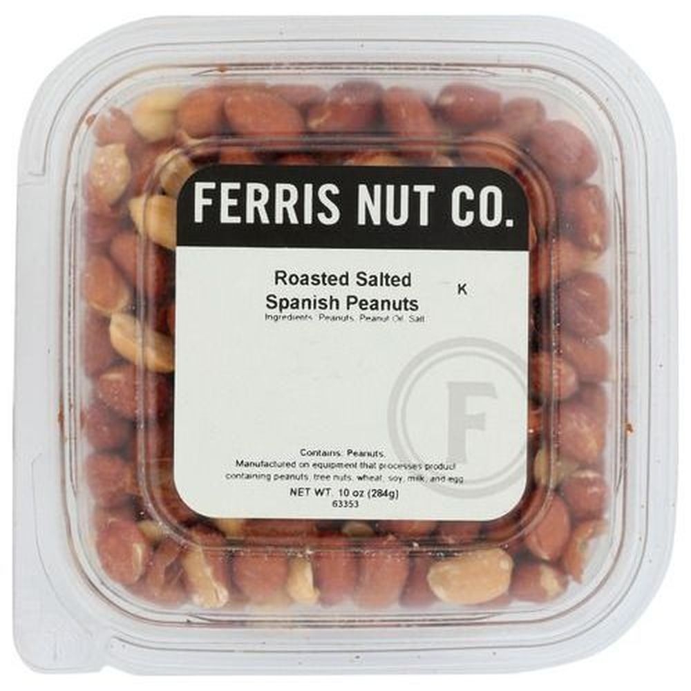 Ferris Coffee and Nut Roasted Salted Spanish Peanuts, 10 Ounce -- 12 per case