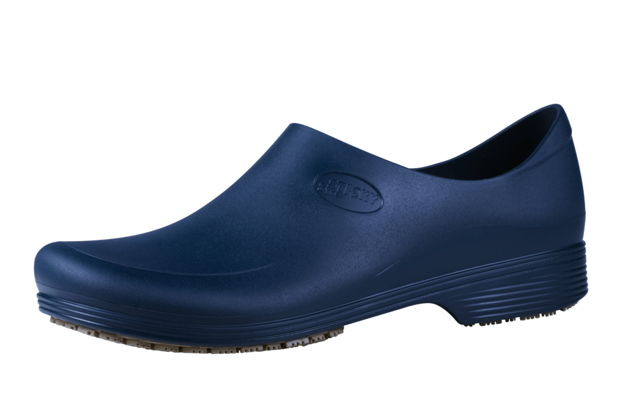 Sticky Shoes Man Style Navy Blue Clogs, Size 8.5 -- 1 pair