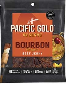 Oberto Pacific Gold Reserve Bourbon Glazed Beef Jerky, 2.5 Ounce -- 8 per case