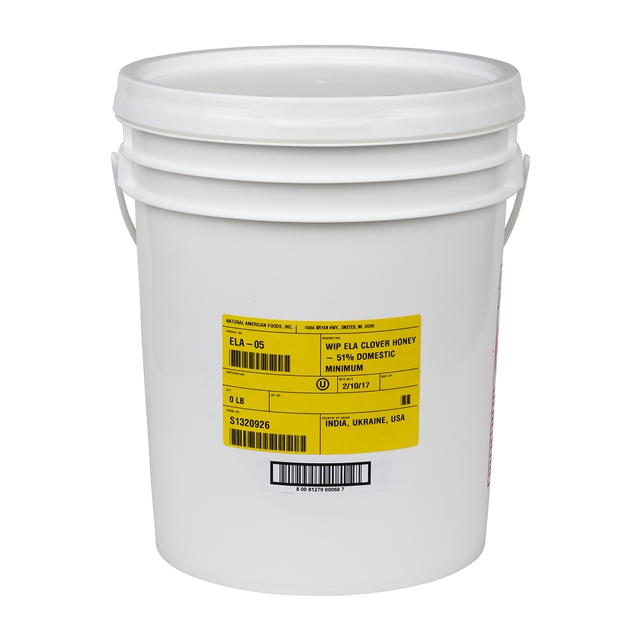 Sweet Harvest Foods Extra Light Amber Honey, 60 Pound