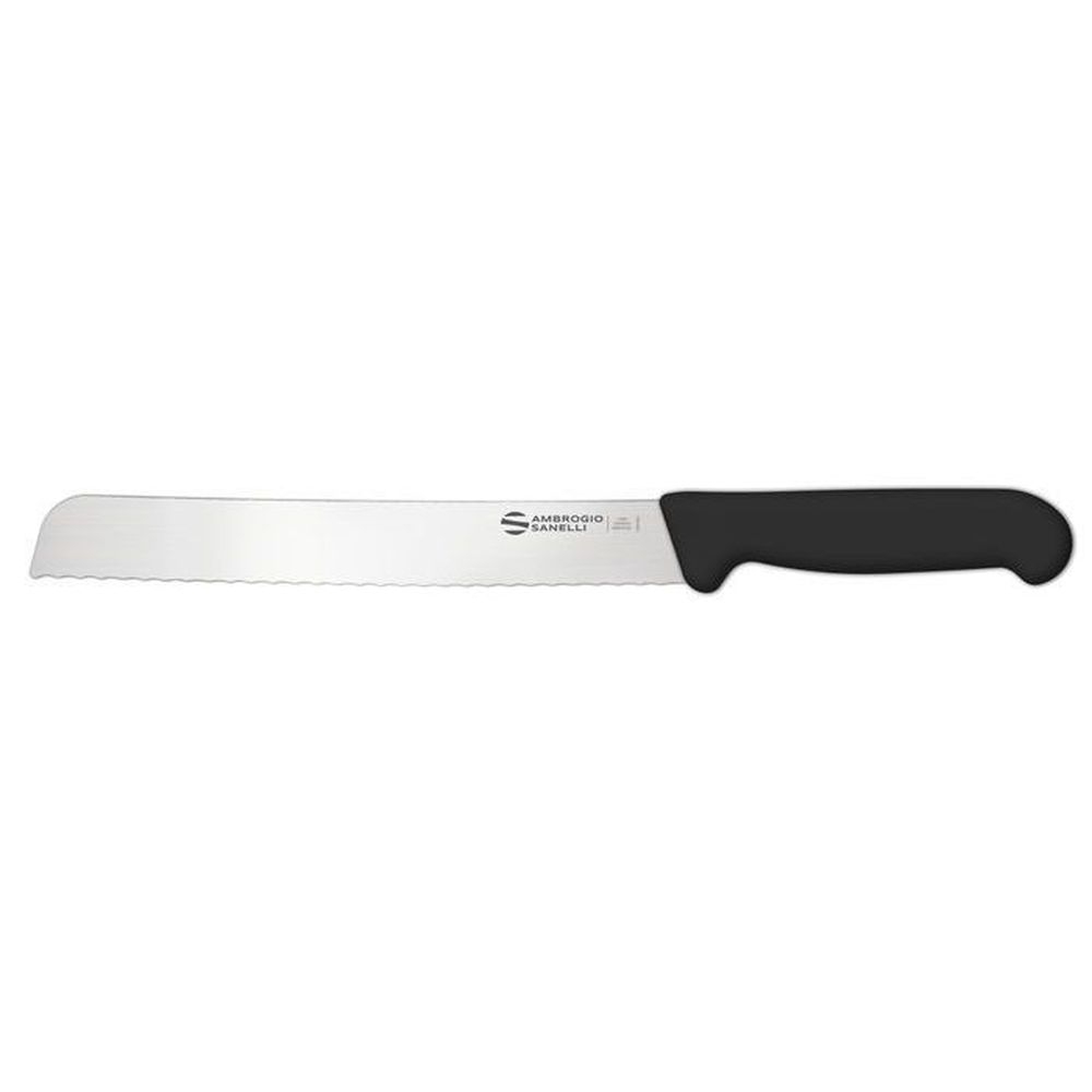 Ambrogio Sanelli Supra Bread Knife with Semi Polished Blade Finishing, 8.25 inch
