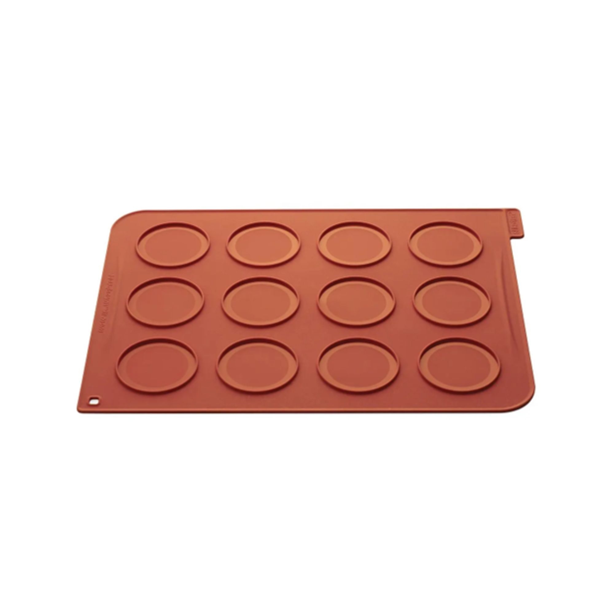 Silikomart Silicone 12 Cavities Whoppie Mat, 15.75 x 12 x 0.05 inch