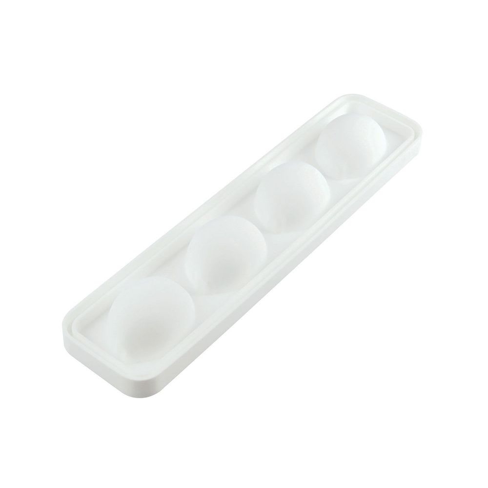 Silikomart Limone 120 Four Cavities Silicone Mold with Plastic Support, 88.5 x 61.5 Millimeter