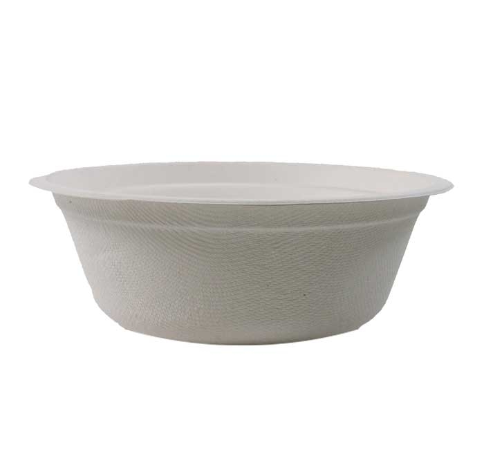 KITCH 24/7 White Compostable Classic Molded Fiber Bowl, 16 Ounce -- 400 per case