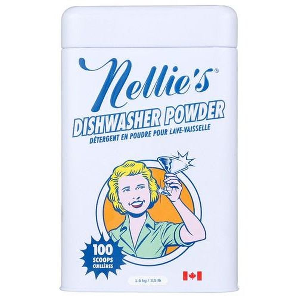 Nellies 100 Scoops All Natural Dishwasher Powder, 3.5 Pound -- 6 per case