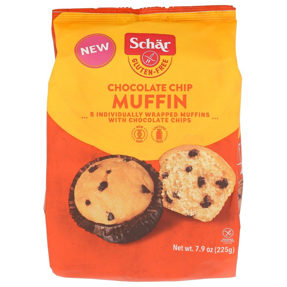Schar Chocolate Chip Muffin, 7.9 Ounce -- 4 per case