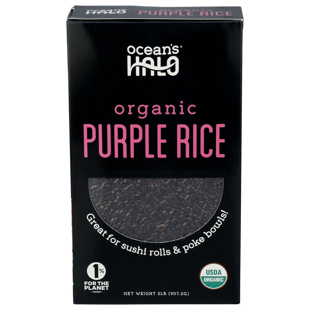 Oceans Halo Organic Purple Rice, 2 Pound -- 5 per case