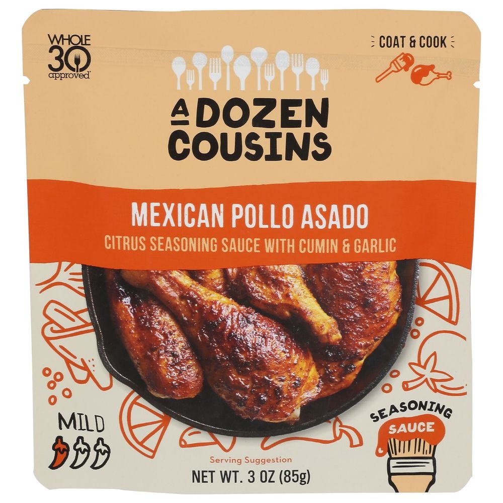 A Dozen Cousins Mexican Pollo Asado Seasoning Sauce, 3 Fluid Ounce -- 10 per case