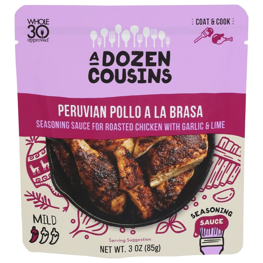 A Dozen Cousins Peruvian Pollo A La Brasa Seasoning Sauce, 3 Fluid Ounce -- 10 per case