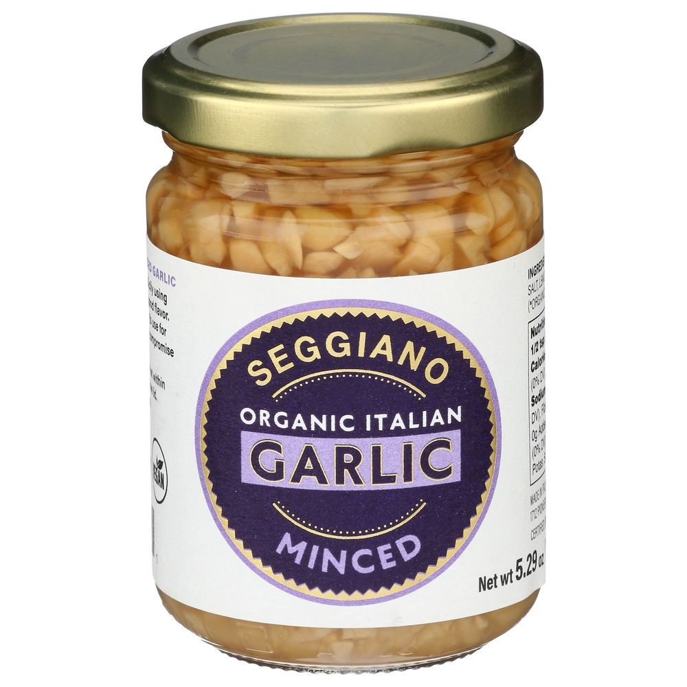 Seggiano Organic Italian Garlic Minced, 5.29 Ounce -- 6 per case