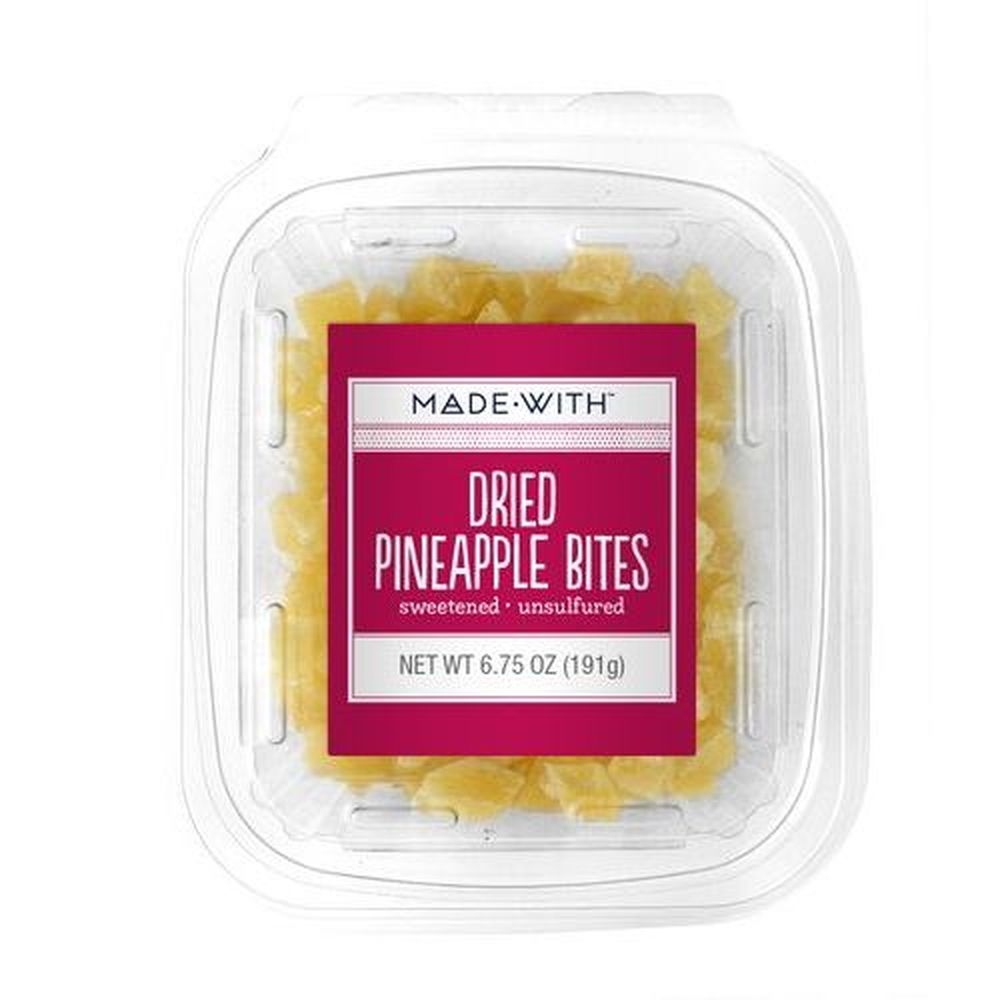 Made with Dried Pineapple Bites, 6.75 Ounce Tub -- 12 per case