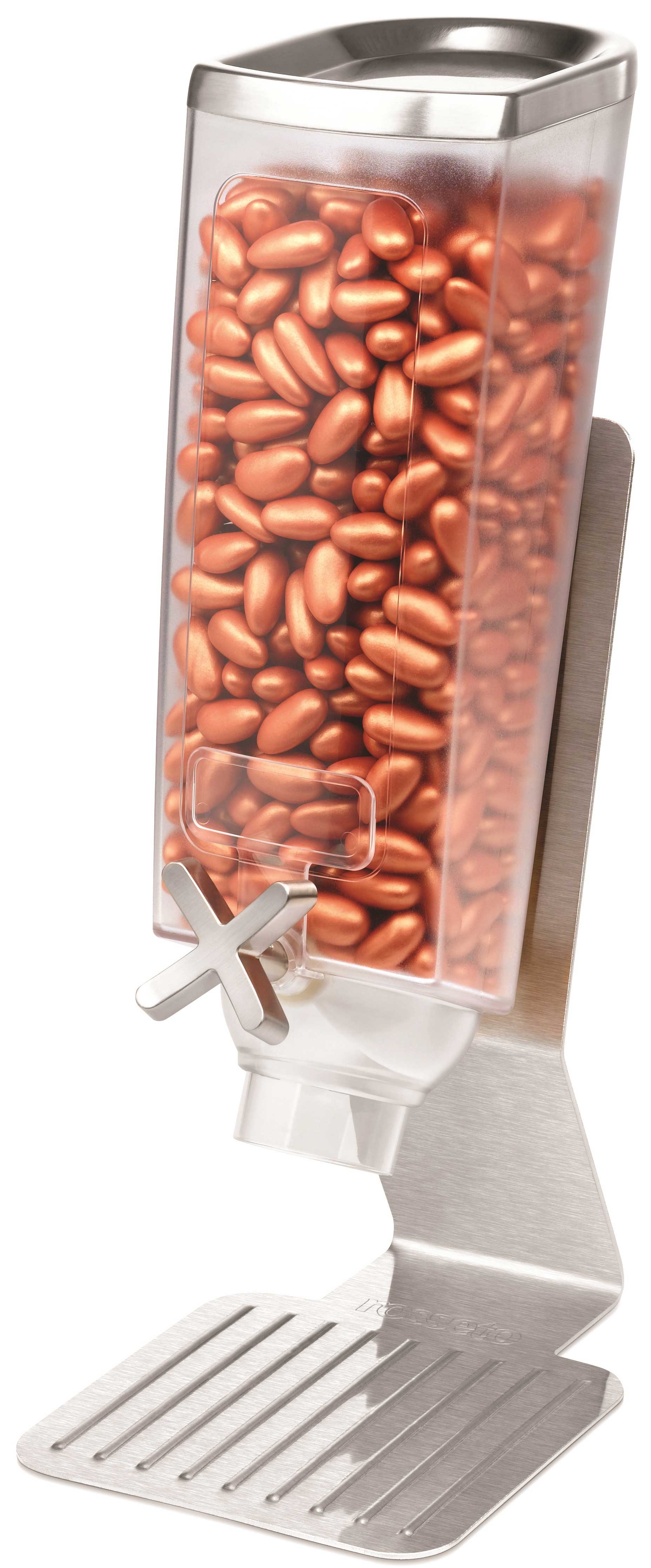 Rosseto EZ Pro H1S 1 Container Stainless Steel Tabletop Dispenser, 6.3 x 8.13 x 17.25 inch