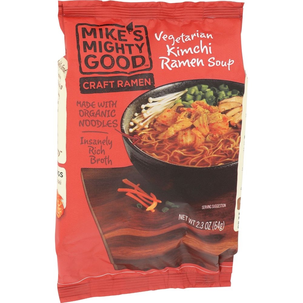 Mikes Mighty Good Kimchi Vegetarian Ramen Soup, 2.3 Ounce -- 7 per case
