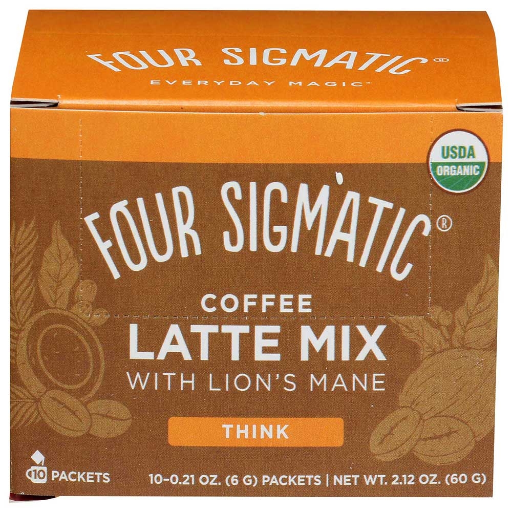 Four Sigmatic Think Coffee Latte Mix with Lions Mane, 2.12 Ounce -- 4 per case