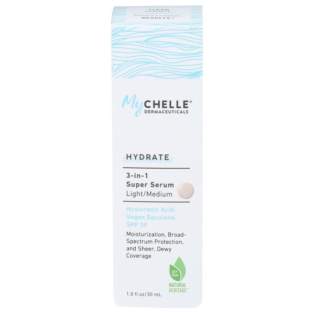 My Chelle Dermaceuticals SPF 30 Light Medium Super Serum Sunscreen, 1 Fluid Ounce