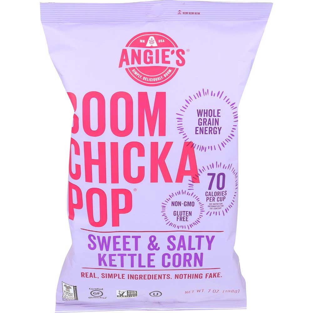 Angies Boom Chicka Pop Sweet and Salty Kettle Corn, 7 Ounce -- 12 per case.
