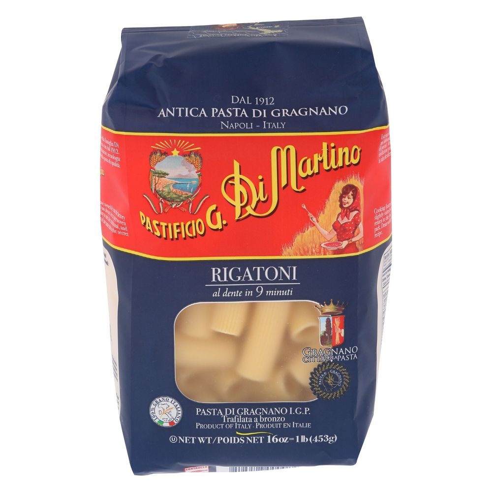 Di Martino Rigatoni Pasta, 1 Pound -- 10 per case