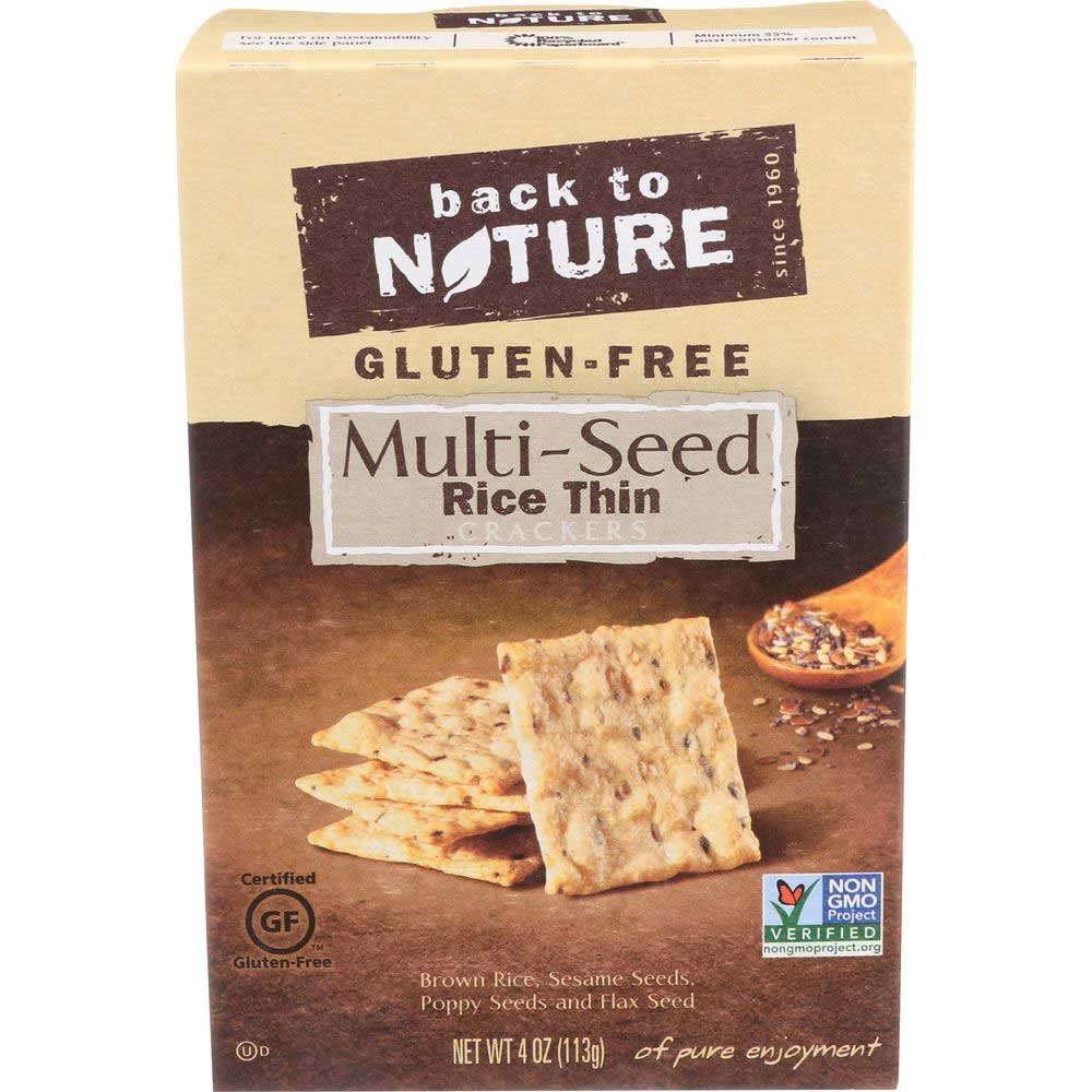 Back To Nature Multi Seed Rice Thin Cracker, 4 Ounce -- 12 per case