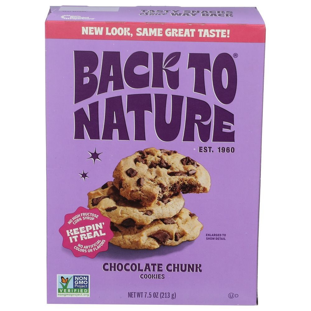 Back to Nature Chocolate Chunk Cookies, 7.5 Ounce -- 6 per case