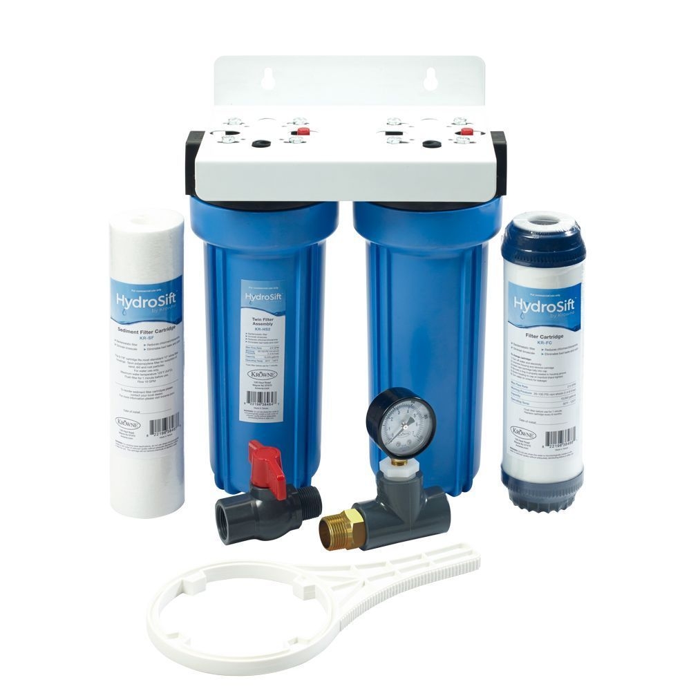 Krowne Hydrosift Twin Water Filter Assembly Kit