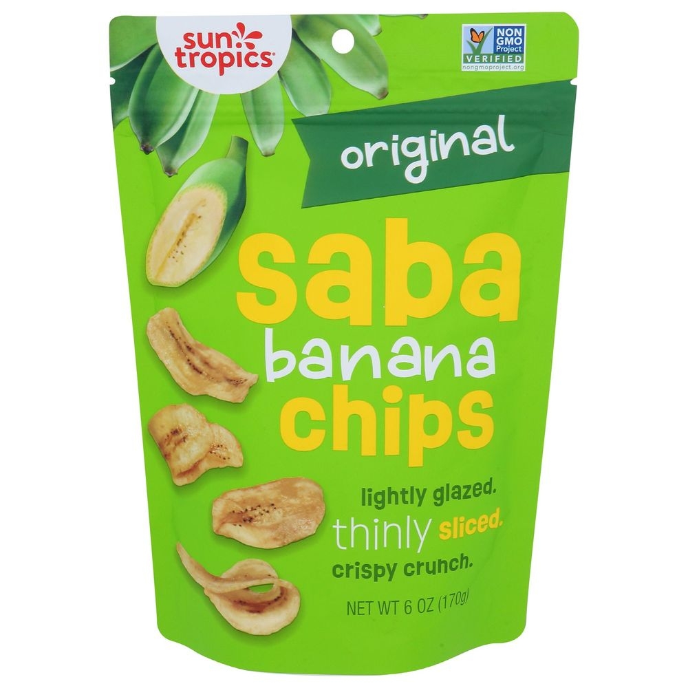 Sun Tropics Original Saba Banana Chips, 6 Ounce -- 12 per case